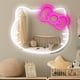 thumbnail image 1 of Venta al por mayor moderno simple grande baño decoración de pared vanidad maquillaje inteligente led hello kitty espejo miroir spiegel espejo, 1 of 3