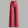 thumbnail image 6 of MaFYtyTPR Women's Striped Business Casual Dress Pants Fashion Stretchy Comfortable Straight Leg Pants Regular Fit Work Wear Z-Red XL, 6 of 7