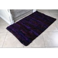 thumbnail image 4 of Shaggy Rugs 3x5 ft Area Rug Soft Shag Multi Color Purple Handwoven Carpet (36''x 60'') Bedroom Kidsroom Living Room Indoor Rug by MystiqueDecors, 4 of 8