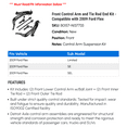 thumbnail image 2 of Front Control Arm and Tie Rod End Kit - Compatible with 2009 Ford Flex, 2 of 2