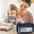 thumbnail image 4 of PEONAVET Stationery Storage Large Capacity Pencil Case Flip Cover Stationery Box Multifunctional Transparent Pencil Case, 4 of 6