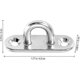 thumbnail image 3 of 4pcs Screw-in Wall Hook U-shaped Stainless Steel Screw-in Hook Stainless Steel Eye Plate Xxf, 3 of 4