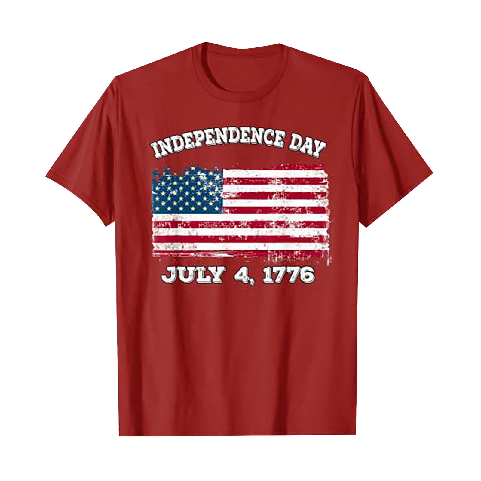 kpoplk American Flag T-Shirts for Mens Patriotic Shirt USA Flag Stars ...