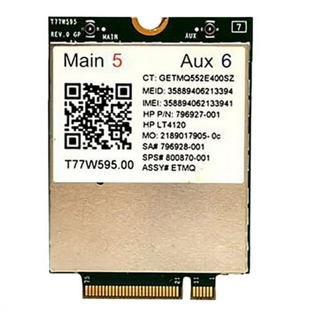 T77W595 4G ​LTE Card Module LT4120 796928-001 MDM9625 for Probook/EliteBook 820 840 850 G2 G3 4G Module Network Card