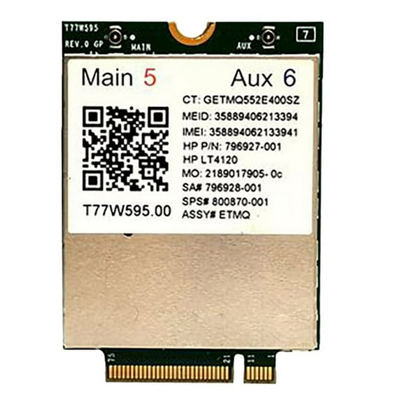 T77W595 4G ​LTE Card Module LT4120 796928-001 MDM9625 for Probook/EliteBook 820 840 850 G2 G3 4G Module Network Card