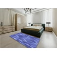 thumbnail image 5 of Ahgly Company Machine Washable Indoor Rectangle Transitional Sky Blue Area Rugs, 5' x 7', 5 of 7