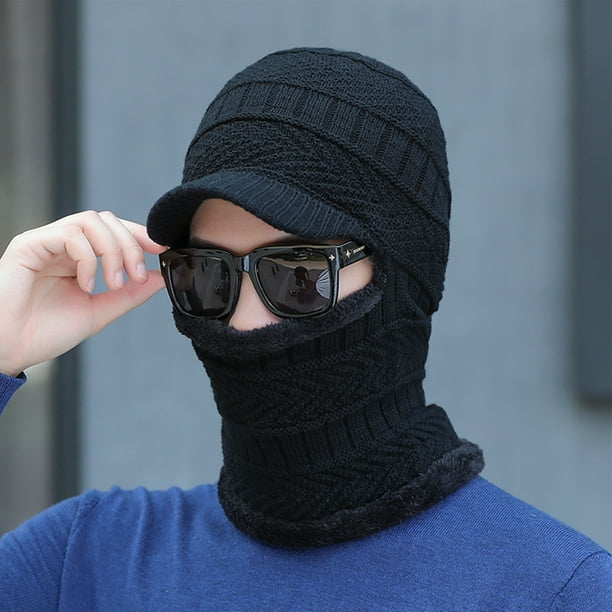 Cheers Men Women Winter Stretchy Knitted Hat Neck Gaiter Full Face