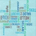thumbnail image 1 of Ahgly Company Machine Washable Indoor Square Transitional Electric Blue Area Rugs, 5' Square, 1 of 7