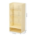 thumbnail image 3 of Ikohbadg Transparent Desktop Storage Box, Flat Partition Shelf Organizer, Desk Pencil Holder, Portable Storage Rack for Office Supplies and Cosmetics, 3 of 3