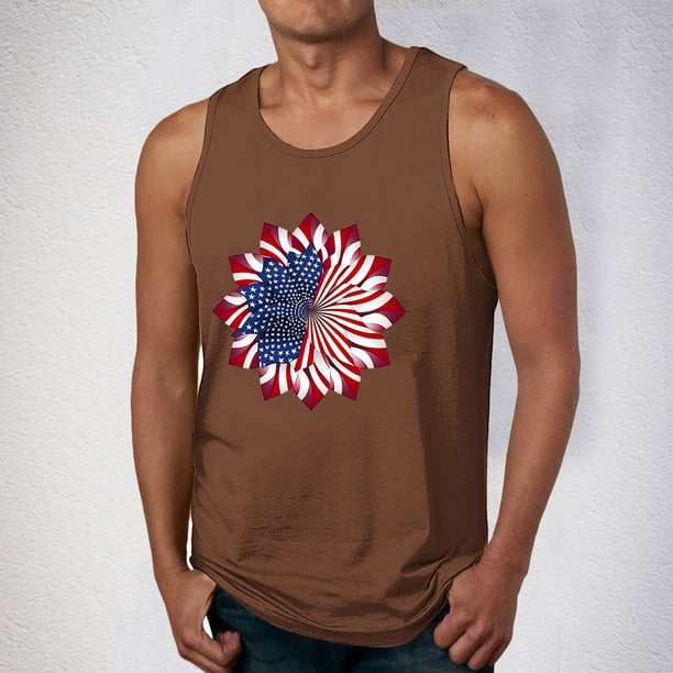 Camiseta sin mangas de cuello redondo para hombre, ropa de ocio, fitness, para el hogar, pijamas, camiseta con estampado de moda a color, blusa deportiva de poliéster para hombre