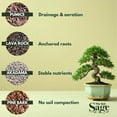 thumbnail image 4 of The Soil Sage 5qts/5l Premium Bonsai Mix - U.S.A. Made Ready to Use - Akadama, Pumice, Lava Rock, Pine Bark Fines - Large Bag for All Bonsai Tree Varieties - High Drainage Potting, Repotting, 4 of 8