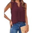 thumbnail image 3 of Womens Tops Summer Tank Top for Women Sleeveless Shirts Spring Corset V Neck Dressy Casual T-shirts, 3 of 5