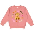thumbnail image 2 of Inktastic Cute Puppy Valentine with Hearts and Bones Toddler Sweatshirt, 2 of 4