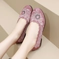 thumbnail image 3 of Fesfesfes Shoes Women Almond Toe Fashion Ventilate Casual Round Head Comfy Casual Mesh Shoes 40(7.5), 3 of 9