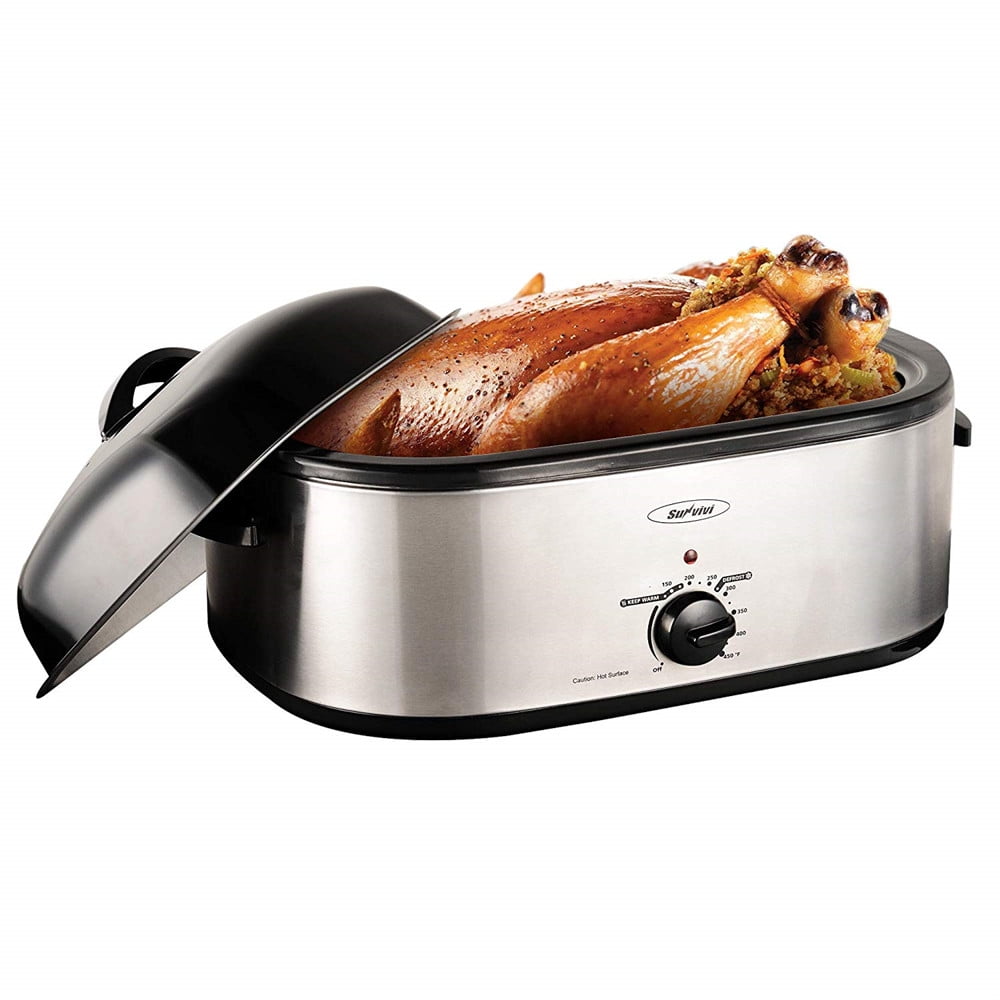 18 Quart Roaster Oven with SelfBasting Lid, Turkey Roaster Oven with