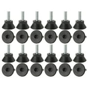 M6 x 18 x 25mm Leveling Feet Adjustable Leveler Support for Home Table Leg 24pcs