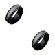 thumbnail image 2 of Anillo de acero para hombre Sonducket Vintage Todo negro 10, 2 of 6