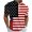 Black, variant on ibuvkizy Men's 4Th of July USA Shirts Shirt Short Sleeve American Flag T-Shirt Men's Casual Printed Zippered T-shirt With Lapel Top Summer Patriotic Graphic Tees