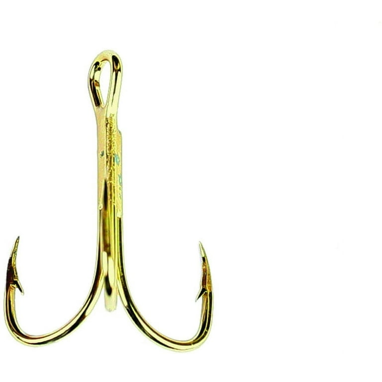Eagle Claw 376AH-4 Treble Fishing Hook Size 4 1/4 Ounce Curved/Forged 2X