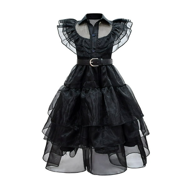 2023 film mercredi Addams robe pour filles noir gothique Costumes
