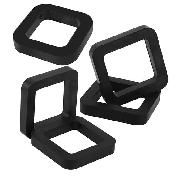 unbranded 5 Pcs Adjustable Trailer Hitches Step Bumper Receiver Black