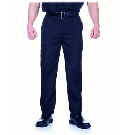 Black Mens Adult Cop Officer Career Costume Dress Pants-Os