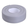 thumbnail image 1 of Sealing Strips PVC Colorful Wall Sticker Smooth Self Adhesive Tape Toilet Corner Windows Bathroom Kitchen Sink Restaurant 3.2m*2.2cm Gray, 1 of 6