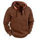 thumbnail image 1 of pstuiky camisas de manga larga para hombre, Sudadera con capucha para hombre, manga larga, cuello alto, cremallera frontal a media altura y colores a juego. tops de invierno para hombre xxxl, 1 of 5