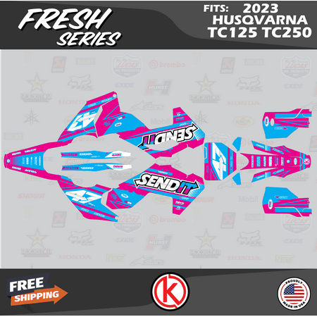 Kalair GFX Graphics Kit for Husqvarna MX 4 STROKE FC250 FC350 and FC450 (2023+) Fresh Series