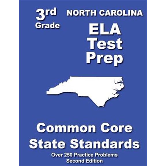 Pre-Owned North Carolina 3rd Grade ELA Test Prep: Common Core Learning Standards (Paperback)
