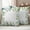 Green, variant on Eucalyptus Leaves Outdoor Waterproof Pillow Covers, Summer Pastoral Botanical Gray Wooden Decorative Square Throw Pillowcase Sofa Cushion Sham for Patio/Couch/Chair, 18"x18" 2 Pack