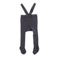 thumbnail image 1 of Newborn Baby Suspender Overall Pantyhose Solid Color High Waist Ribbed Knit Tights Infant Spring Autumn One-piece Leggings, 1 of 7
