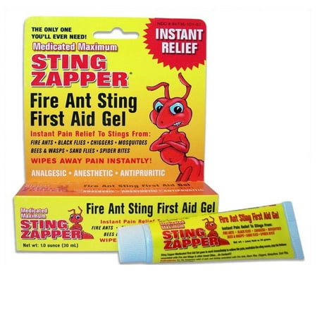 1 Fire Ant Bite Treatment Sting Zapper Gel Cream Bee Bed Bugs Mosquito First (Best Treatment For Bee Sting Itching)