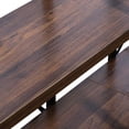 thumbnail image 2 of Antonietta Adjustable Antique Walnut Wood and Metal Display and Steel Etagere Bookcase - 57'' x 106'' x 12.52'', 2 of 5