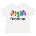 thumbnail image 3 of Inktastic Merry Christmas Rainbow Holiday Lights Boys or Girls Toddler T-Shirt, 3 of 5