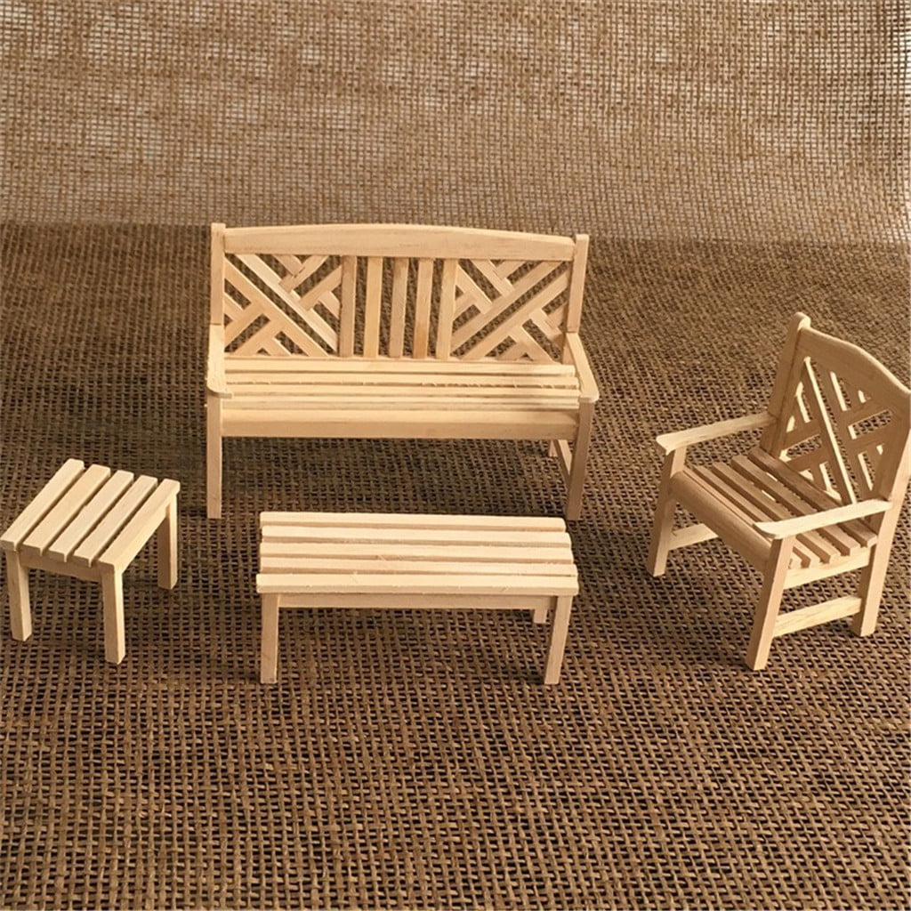 miniature wooden chair