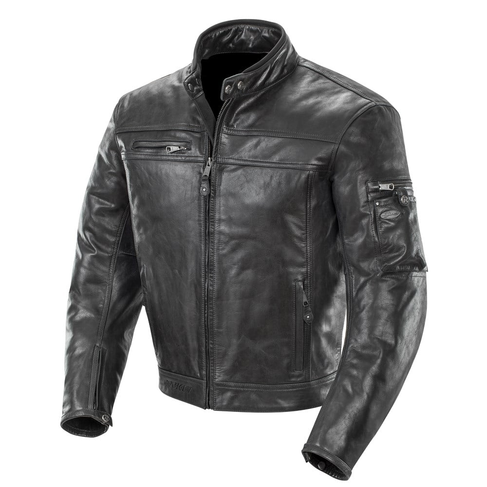 Joe Rocket Powershift Leather Motorcycle Jacket - Black - Walmart.com