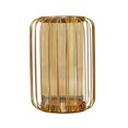 thumbnail image 1 of Florero Hidropónico Zulema Contenedor Geométrico L Vidrio Metal Marrón, 1 of 8