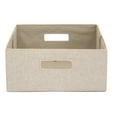 Better Homes & Gardens HalfSize Fabric Storage Bin, Tan