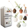 thumbnail image 2 of Cerámica Mensajes Creativos Ceramics Vase Nevera Magnet 8pcs Mini Diy 3D Jarrón (F), 2 of 8