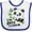 White and Royal, variant on Inktastic My Uncle Loves Me Cute Panda Boys or Girls Baby Bib