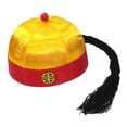 thumbnail image 1 of Sombrero oriental chino Sunnimix de emperador Qing para disfraces 51 a 52 cm, 1 of 8