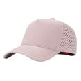 thumbnail image 1 of TOPTIE Quick Dry Trucker Cap 5 Panel Waterproof Snapback Mid Profile Polyester Baseball Cap-Light Pink, 1 of 8