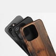 thumbnail image 2 of Wood Grain For All iPhone Series Tough Phone Case Rustic Dark Brown, 2 of 7