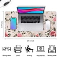 thumbnail image 5 of Long Mouse Pads for Desk,Pioneer Flower Floral Print Pattern Desk Mats on Top Of Desks, Desk Mouse Pad Extra Large with 3mm Non-Slip Base and Stitched Edge for Gaming,Office,Work,Home 31.5"x15.7", 5 of 6