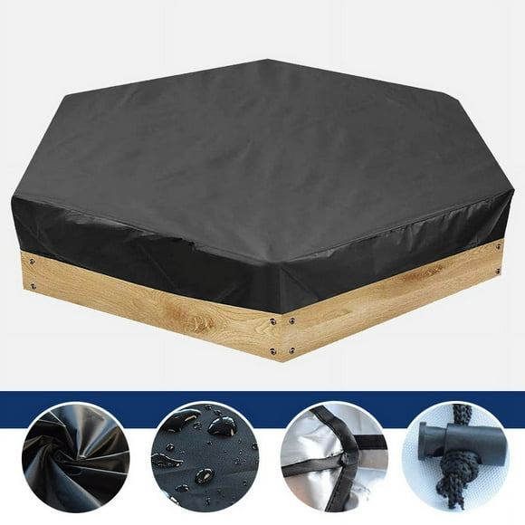 nipocaio Children's Sandbox Cover, Sandbox, Sandbox with Lid, Children's Oxford Cloth Outdoor Garden Casual, Waterproof, Cold-resistant 140*110*20cm