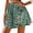 Green, variant on Biker Shorts Women Print High Waisted Elastic Cute Short Plus Size Shorts for Women,Pink,L