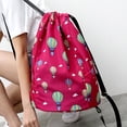 thumbnail image 2 of AMERTEER Unisex Printed Adjustable Shoulder Strap Oxford Cloth Drawstring Backpack Storage Bag for Sports Yoga, 2 of 6