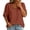 Brick Red, variant on CQXIDFH Under $20 Womens T Shirts Short Sleeve Crwe Neck Cotton Linen Blouses, Solid Button Decor Top, 2026 Summer Fashion Clothes Blackish Green T-shirt, XL
