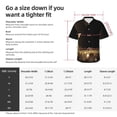 thumbnail image 6 of Lsque Gold Glittering Stars pattern Hawaiian Shirt for Men, Unisex Summer Beach Casual Short Sleeve Button Down Shirts-Medium, 6 of 9